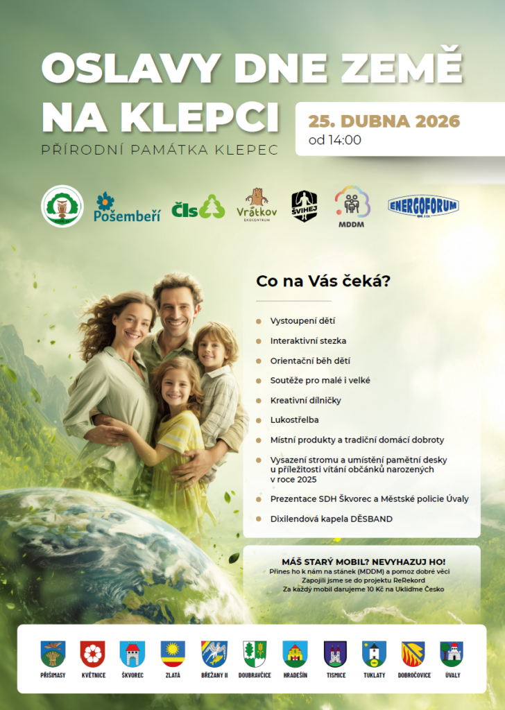 Plakátek s pozvánkou na oslavy dne země